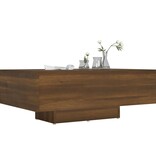 VidaXL Salontafel 85x55x31 cm bewerkt hout bruin eikenkleur