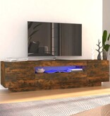 VidaXL Tv-meubel met LED-verlichting 160x35x40 cm gerookt eikenkleurig