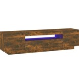 VidaXL Tv-meubel met LED-verlichting 160x35x40 cm gerookt eikenkleurig