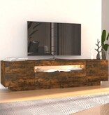 VidaXL Tv-meubel met LED-verlichting 160x35x40 cm gerookt eikenkleurig