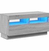 VidaXL Tv-meubel met LED-verlichting 80x35x40 cm grijs sonoma eiken