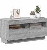 VidaXL Tv-meubel met LED-verlichting 80x35x40 cm grijs sonoma eiken