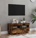 VidaXL Tv-meubel met LED-verlichting 80x35x40 cm gerookt eikenkleurig
