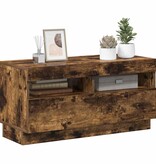 VidaXL Tv-meubel met LED-verlichting 80x35x40 cm gerookt eikenkleurig