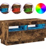 VidaXL Tv-meubel met LED-verlichting 80x35x40 cm gerookt eikenkleurig