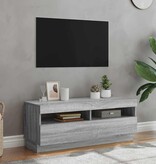 VidaXL Tv-meubel met LED-verlichting 100x35x40 cm grijs sonoma eiken