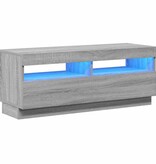VidaXL Tv-meubel met LED-verlichting 100x35x40 cm grijs sonoma eiken
