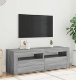 VidaXL Tv-meubel met LED-verlichting 120x35x40 cm grijs sonoma eiken