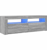VidaXL Tv-meubel met LED-verlichting 120x35x40 cm grijs sonoma eiken