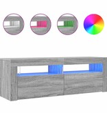 VidaXL Tv-meubel met LED-verlichting 120x35x40 cm grijs sonoma eiken