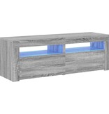 VidaXL Tv-meubel met LED-verlichting 120x35x40 cm grijs sonoma eiken