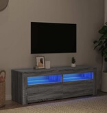 VidaXL Tv-meubel met LED-verlichting 120x35x40 cm grijs sonoma eiken