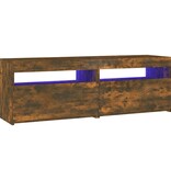 VidaXL Tv-meubel met LED-verlichting 120x35x40 cm gerookt eikenkleurig