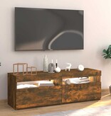 VidaXL Tv-meubel met LED-verlichting 120x35x40 cm gerookt eikenkleurig