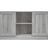 VidaXL Dressoir 120x30,5x70 cm bewerkt hout grijs sonoma eikenkleurig