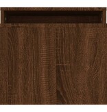 VidaXL Salontafelset 100x48x40 cm bewerkt hout bruin eikenkleur