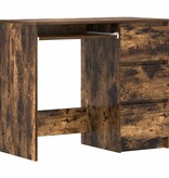 VidaXL Bureau 90x45x76 cm bewerkt hout gerookt eikenkleurig