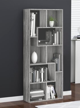 VidaXL Boekenkast 67x24x161 cm bewerkt hout grijs sonoma eikenkleurig
