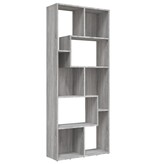 VidaXL Boekenkast 67x24x161 cm bewerkt hout grijs sonoma eikenkleurig