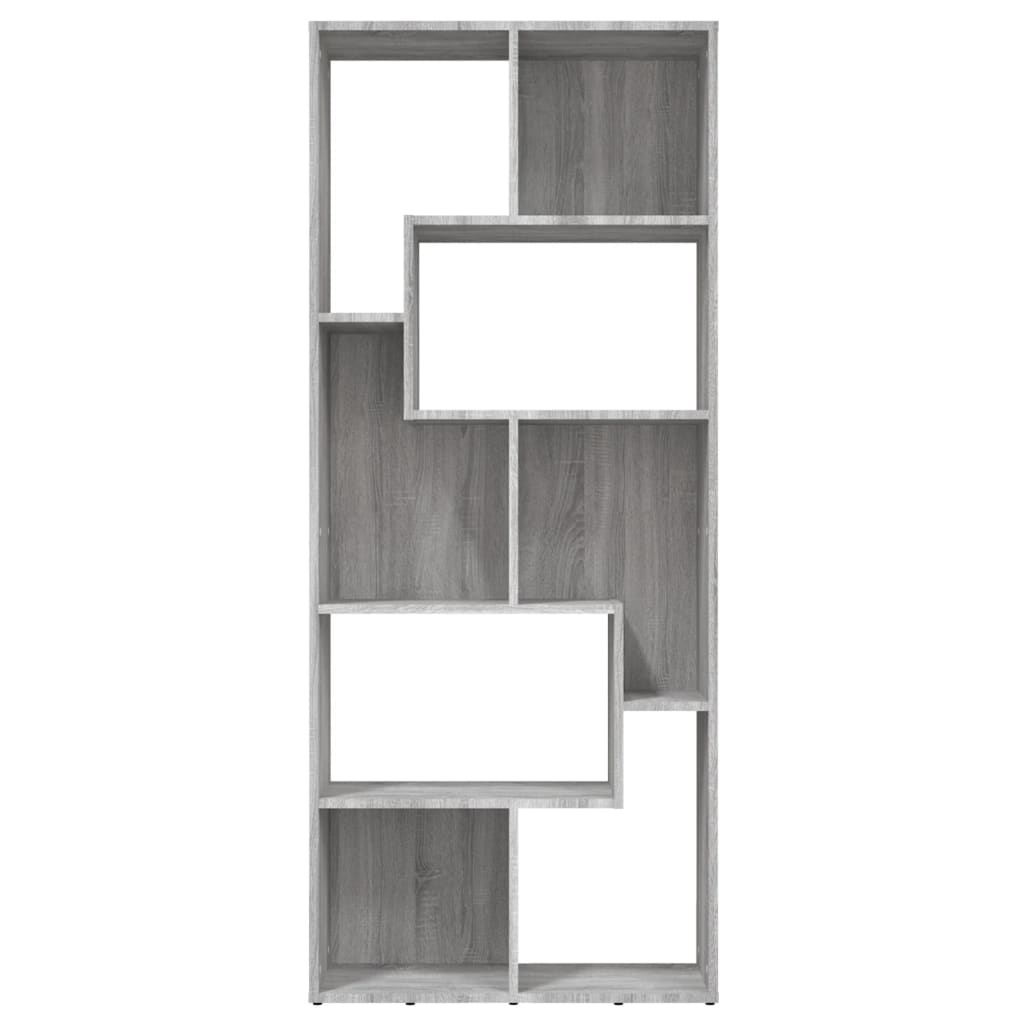VidaXL Boekenkast 67x24x161 cm bewerkt hout grijs sonoma eikenkleurig