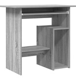 VidaXL Bureau 80x45x74 cm bewerkt hout grijs sonoma eikenkleurig