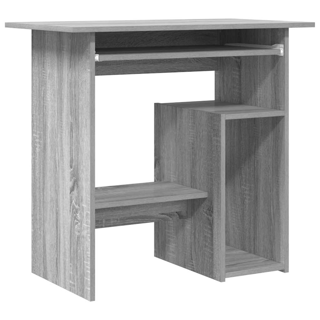 VidaXL Bureau 80x45x74 cm bewerkt hout grijs sonoma eikenkleurig