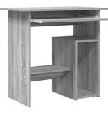 VidaXL Bureau 80x45x74 cm bewerkt hout grijs sonoma eikenkleurig