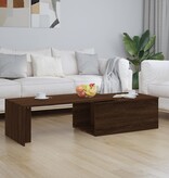 VidaXL Salontafel 150x50x35 cm bewerkt hout bruin eikenkleur