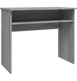 VidaXL Bureau 90x50x74 cm bewerkt hout grijs sonoma eikenkleurig