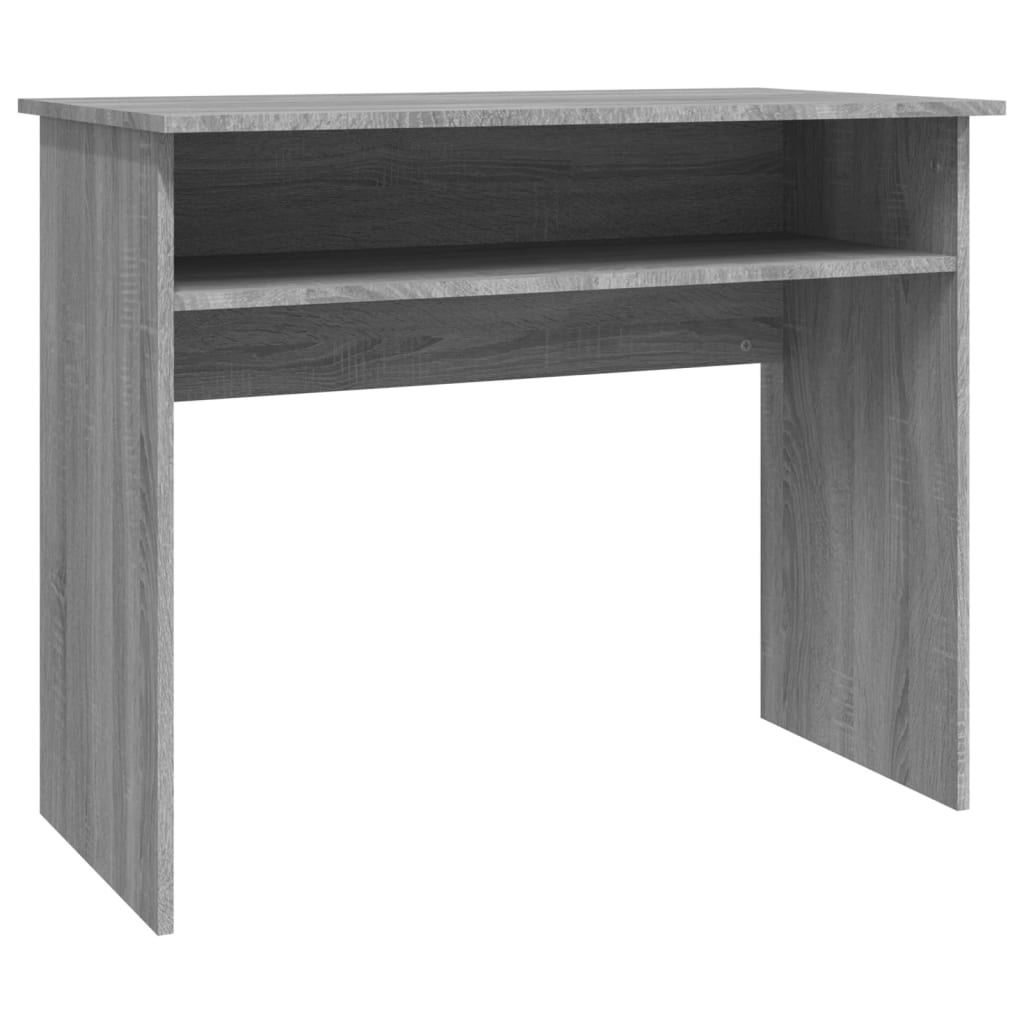 VidaXL Bureau 90x50x74 cm bewerkt hout grijs sonoma eikenkleurig