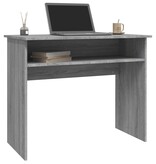 VidaXL Bureau 90x50x74 cm bewerkt hout grijs sonoma eikenkleurig