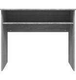 VidaXL Bureau 90x50x74 cm bewerkt hout grijs sonoma eikenkleurig