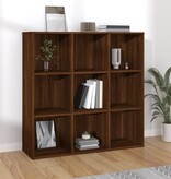 VidaXL Boekenkast 98x30x98 cm bruineikenkleurig