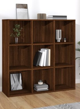 VidaXL Boekenkast 98x30x98 cm bruineikenkleurig