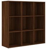VidaXL Boekenkast 98x30x98 cm bruineikenkleurig