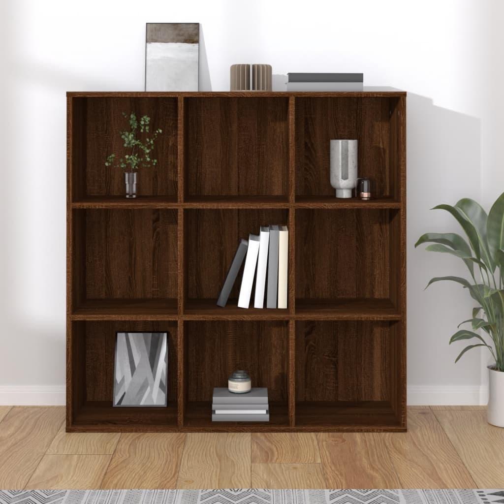 VidaXL Boekenkast 98x30x98 cm bruineikenkleurig