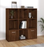VidaXL Boekenkast 98x30x98 cm bruin eikenkleur