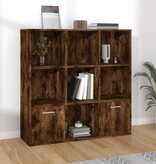 VidaXL Boekenkast 98x30x98 cm gerookt eikenkleurig