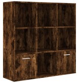 VidaXL Boekenkast 98x30x98 cm gerookt eikenkleurig