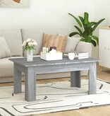 VidaXL Salontafel 100x60x42 cm bewerkt hout grijs sonoma eikenkleurig