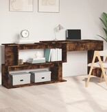 VidaXL Hoekbureau 200x50x76 cm bewerkt hout gerookt eikenkleur