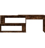 VidaXL Hoekbureau 200x50x76 cm bewerkt hout gerookt eikenkleur