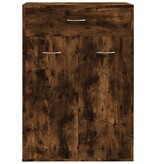 VidaXL Schoenenkast 60x35x84 cm bewerkt hout gerookt eikenkleurig