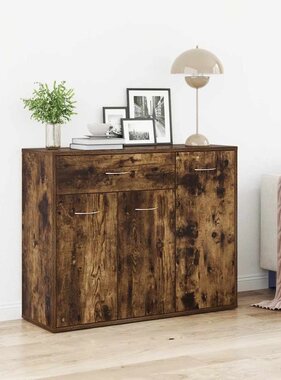 VidaXL Dressoir 88x30x70 cm bewerkt hout gerookt eikenkleurig