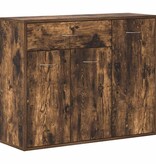 VidaXL Dressoir 88x30x70 cm bewerkt hout gerookt eikenkleurig