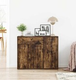 VidaXL Dressoir 88x30x70 cm bewerkt hout gerookt eikenkleurig