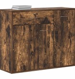 VidaXL Dressoir 88x30x70 cm bewerkt hout gerookt eikenkleurig