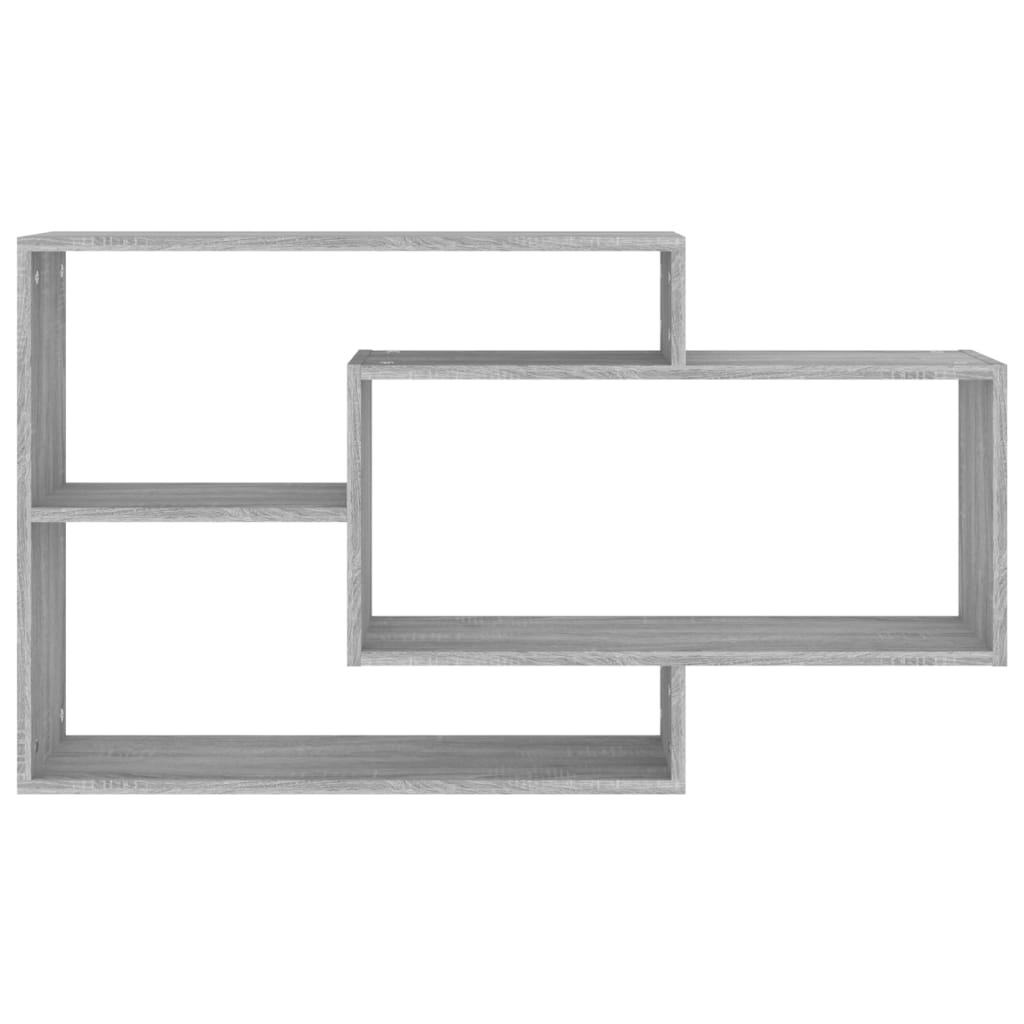 VidaXL Wandschap 104x20x58,5 cm bewerkt hout grijs sonoma eikenkleurig