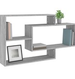 VidaXL Wandschap 104x20x58,5 cm bewerkt hout grijs sonoma eikenkleurig