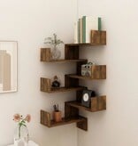 VidaXL Hoekwandschappen 2 st 40x40x50 cm bewerkt hout sonoma eiken